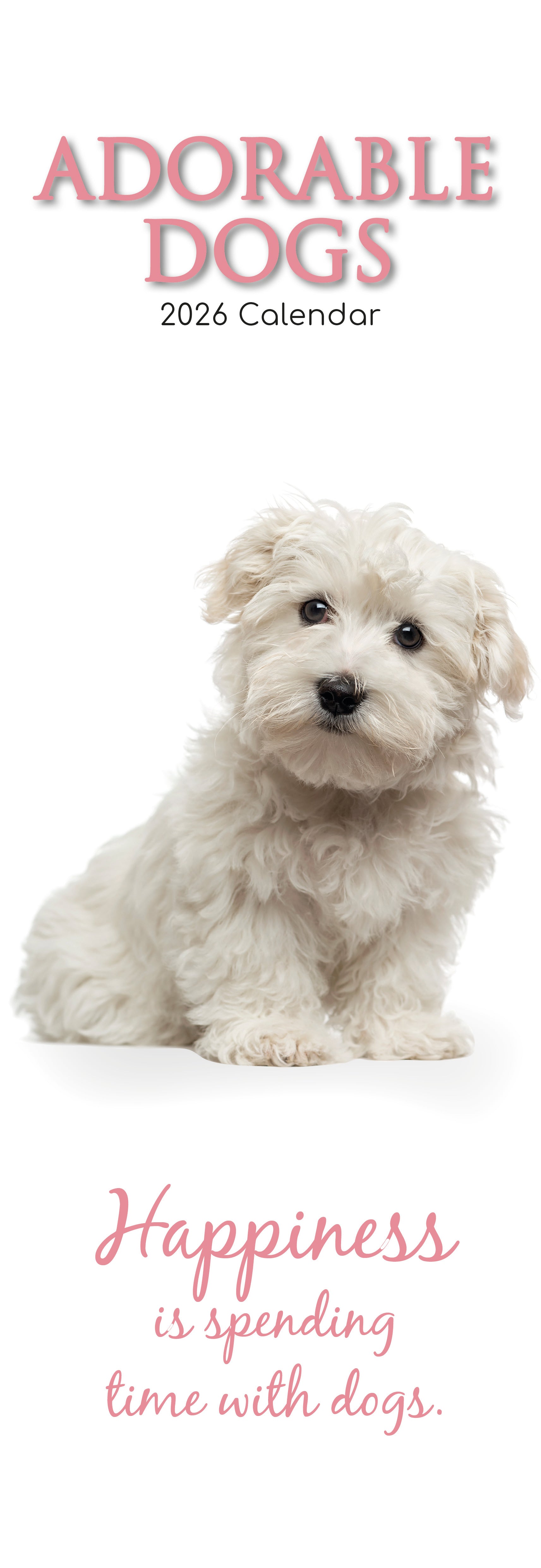 2026 Adorable Dogs - Slim Wall Calendar