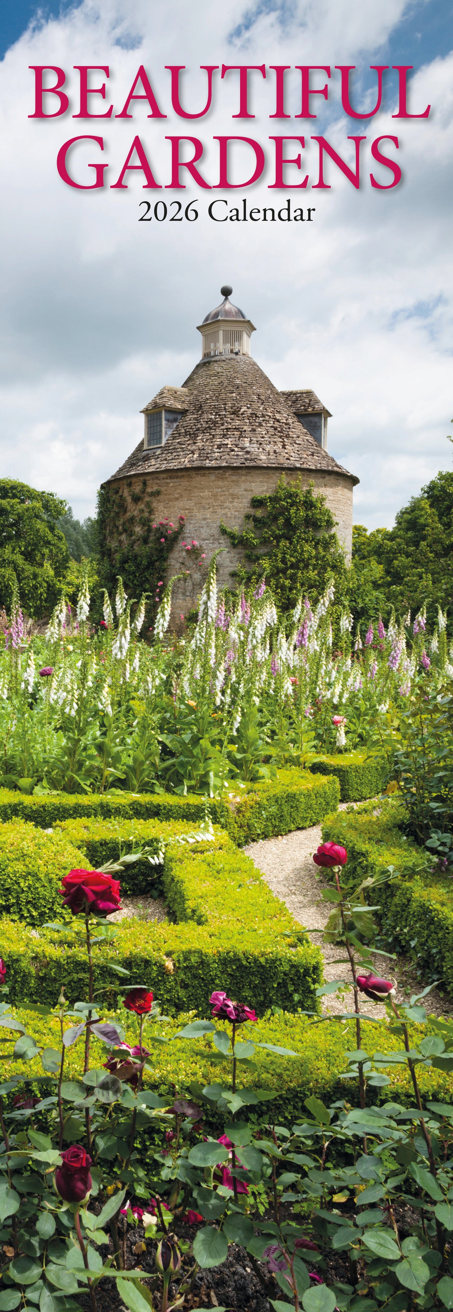 2026 Beautiful Gardens - Slim Wall Calendar