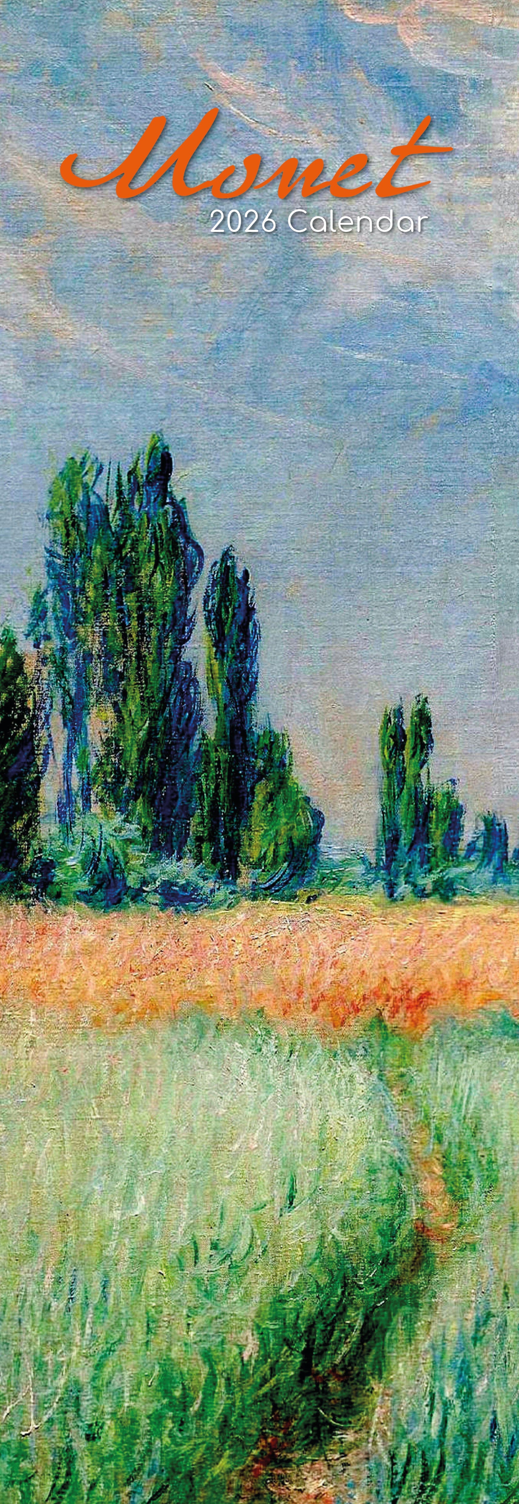 2026 Monet - Slim Wall Calendar