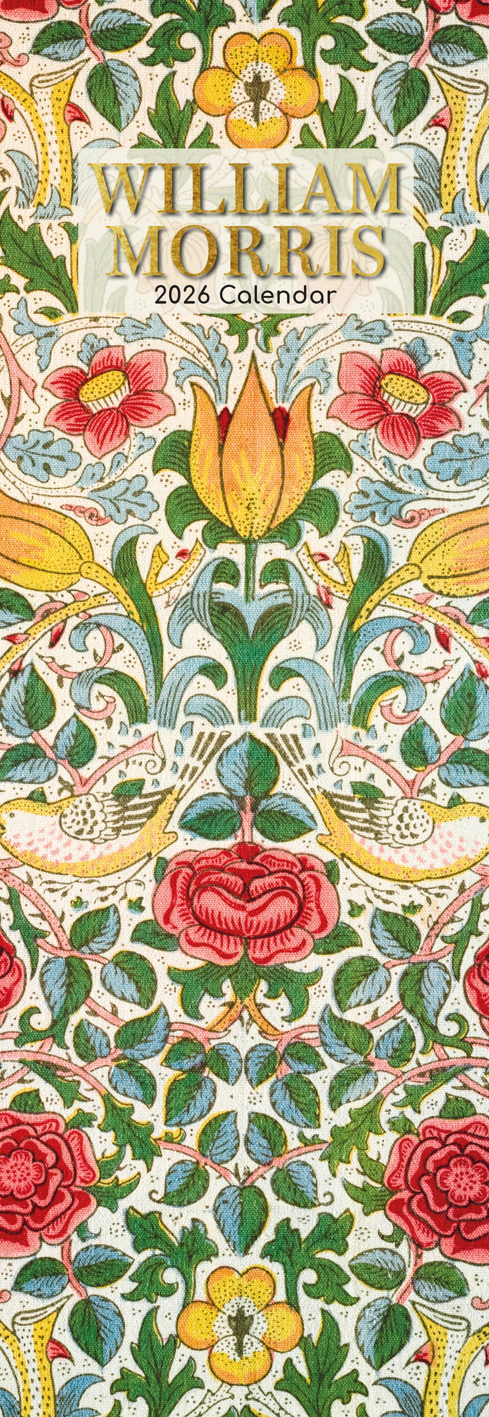 2026 William Morris - Slim Wall Calendar