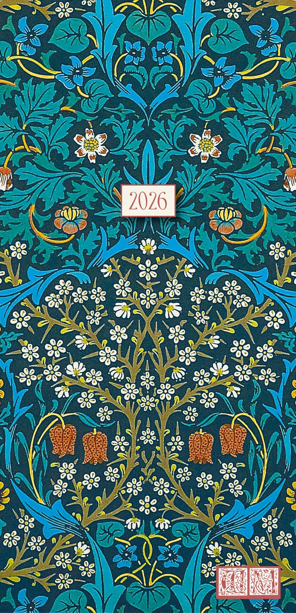 2026 William Morris - Blackthorn - Weekly Pocket Diary/Planner
