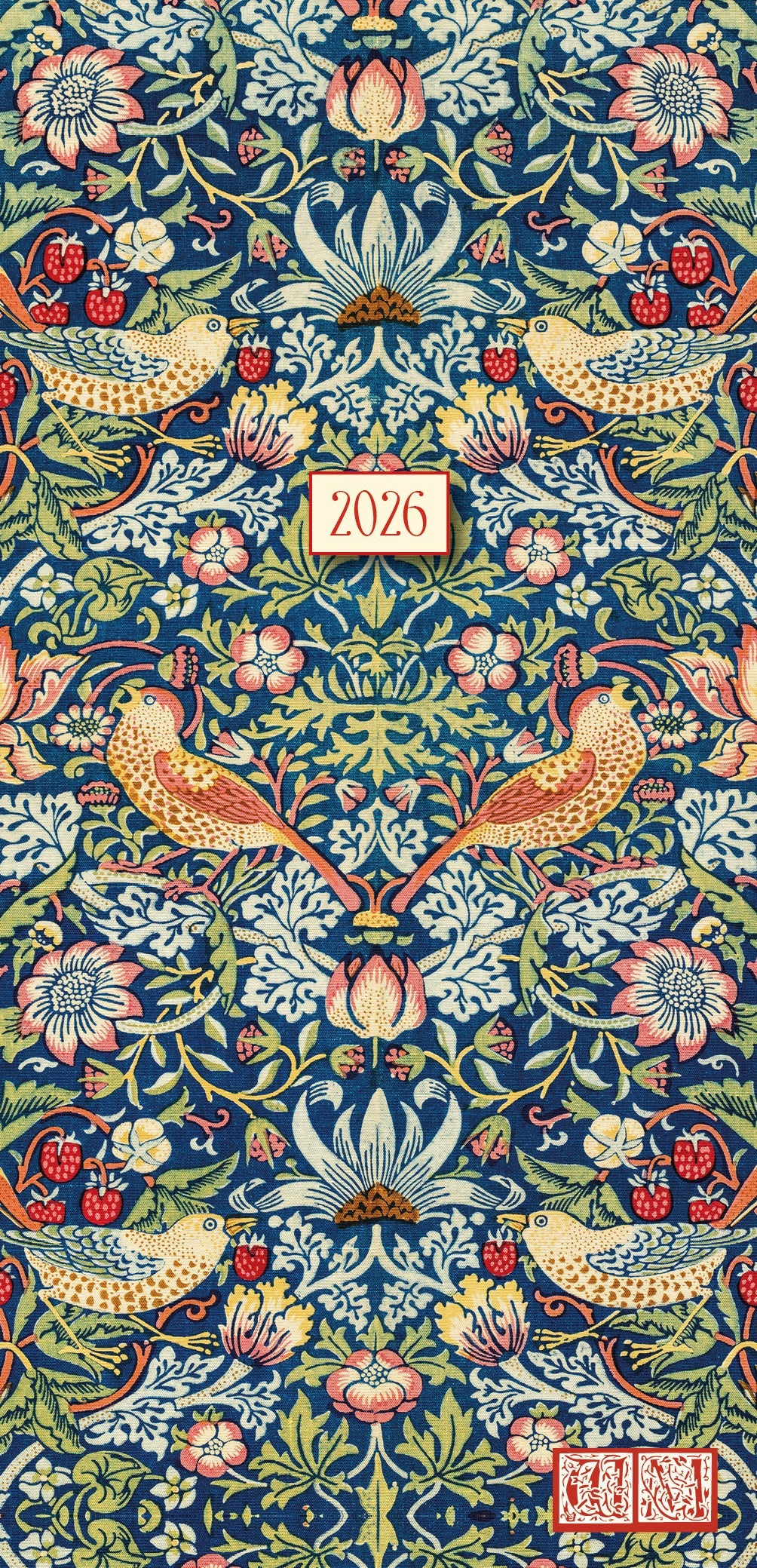 2026 William Morris - Strawberry Thief - Weekly Pocket Diary/Planner