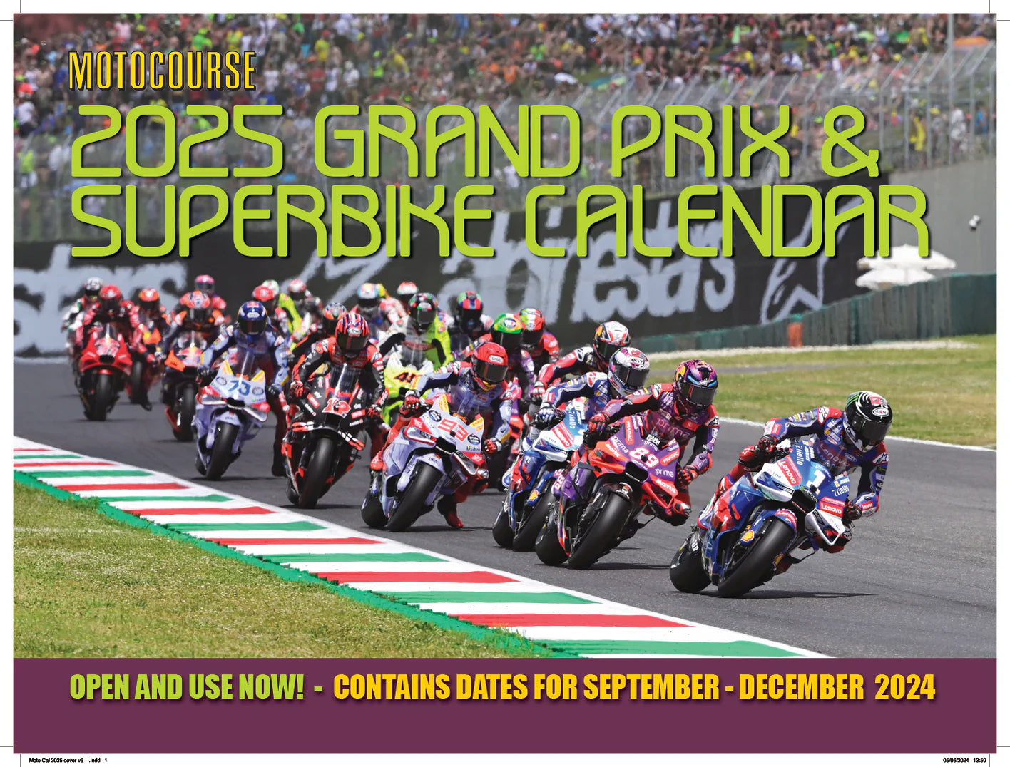 2025 Motocourse Grand Prix & Superbike Deluxe Wall Calendar