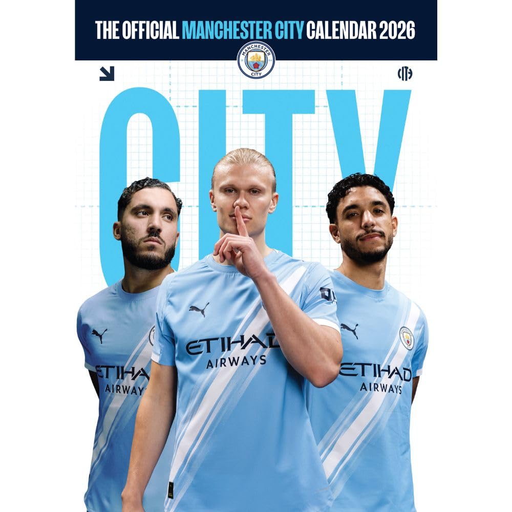 2026 Manchester City FC - A3 Wall Calendar