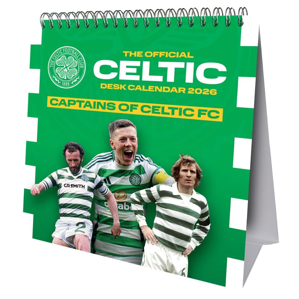 2026 Celtic FC Desk Easel Calendar