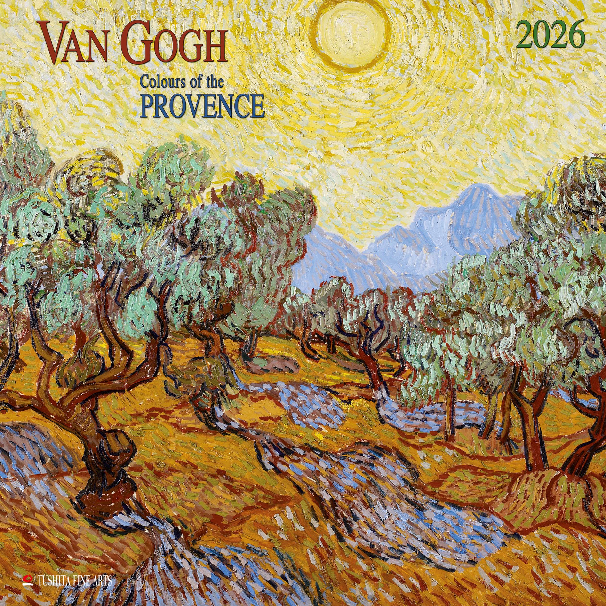 2026 Van Gogh Colours of the Provence - Square Wall Calendar