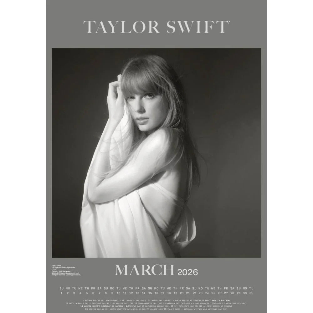 2026 Taylor Swift - A3 Wall Calendar