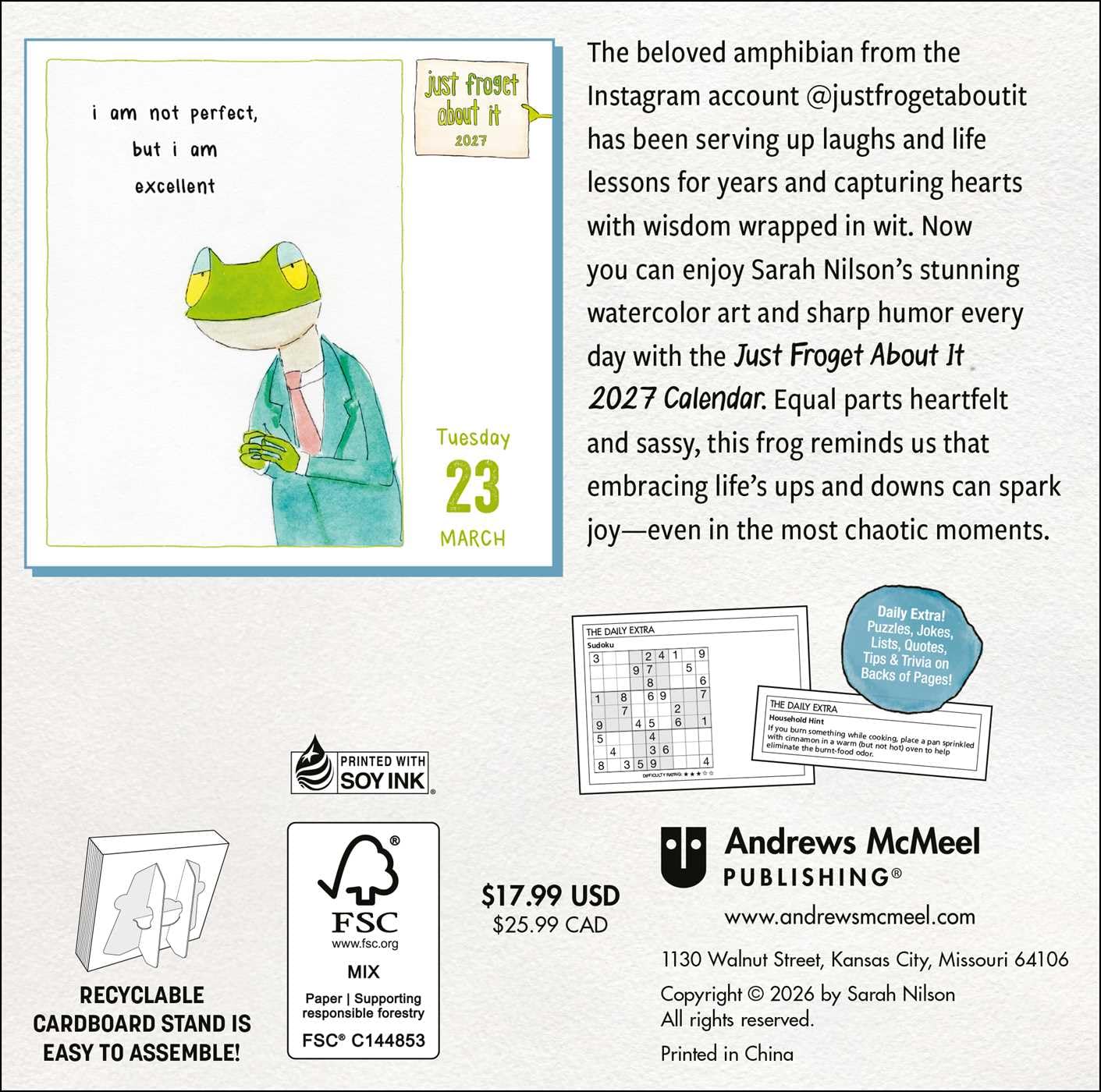 2027 Just Froget About it - Daily Boxed Page-A-Day Calendar