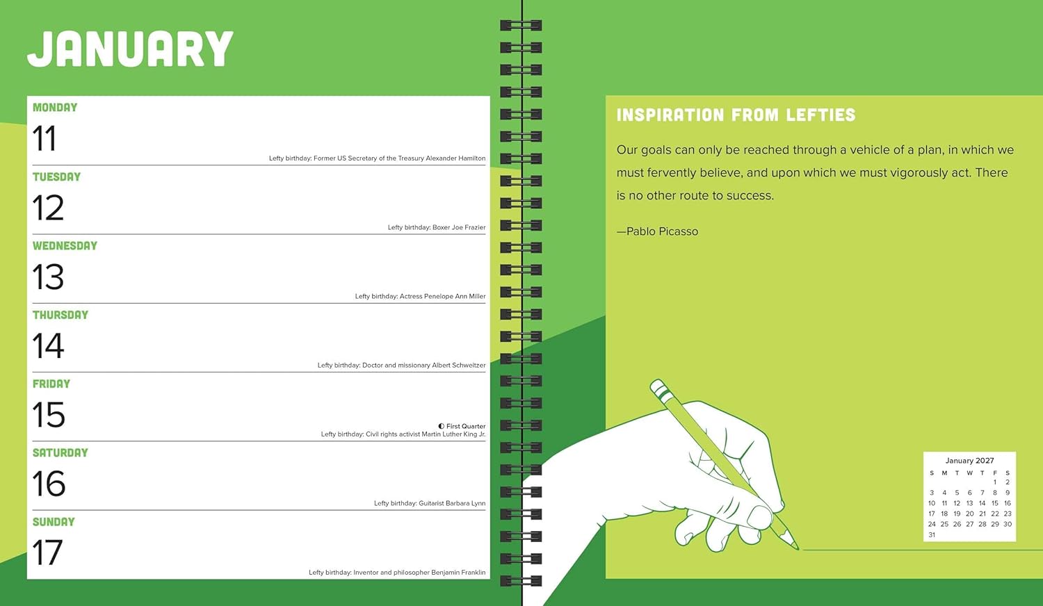 2027 Left-Hander's - Weekly Diary/Planner