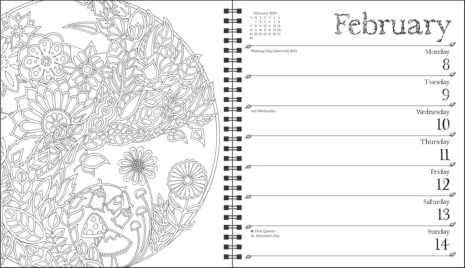 2027 Johanna Basford - Weekly Diary/Planner