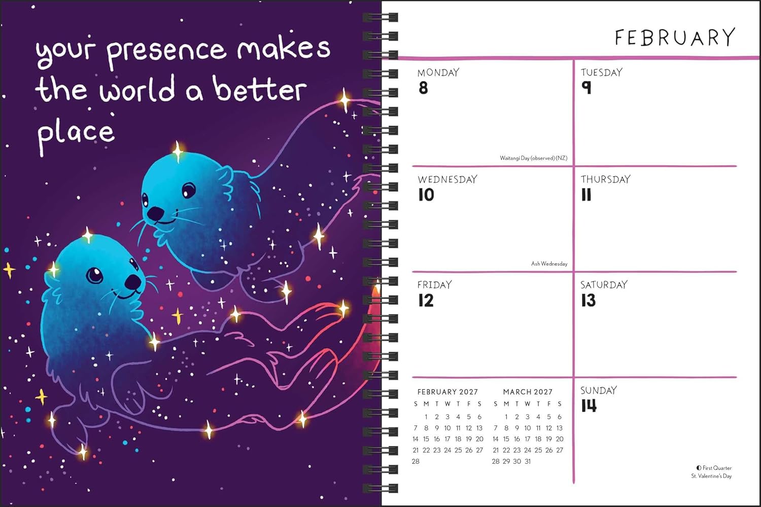 2027 Be On Your Own Side: K.Allan - Weekly and Monthly Diary/Planner