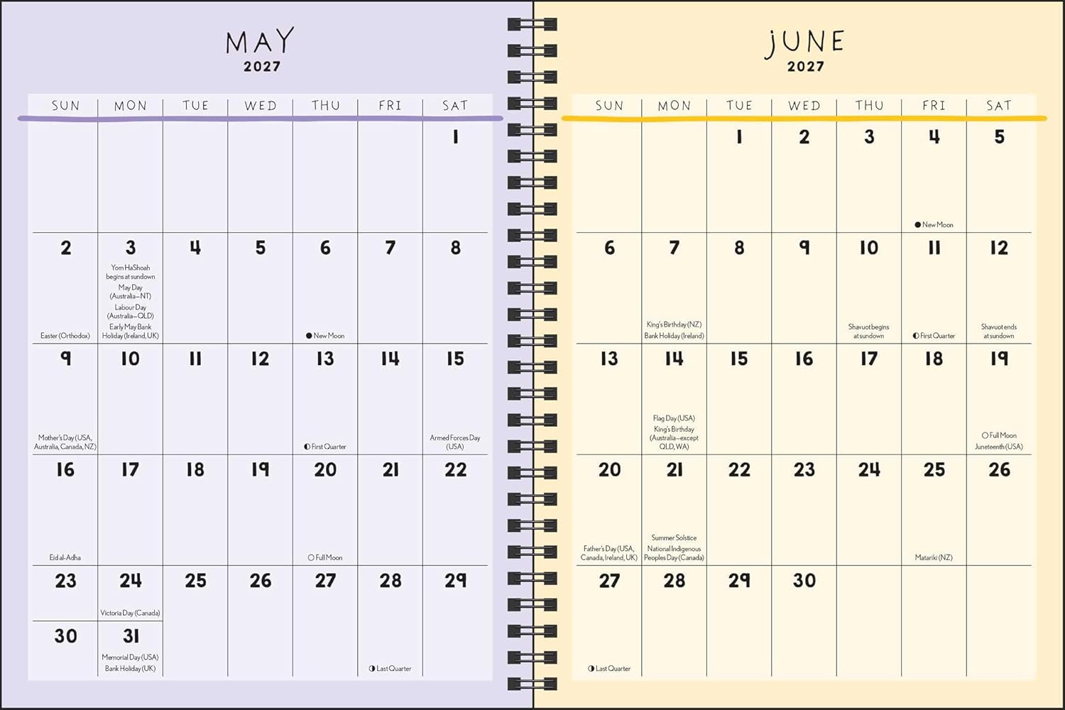 2027 Be On Your Own Side: K.Allan - Weekly and Monthly Diary/Planner