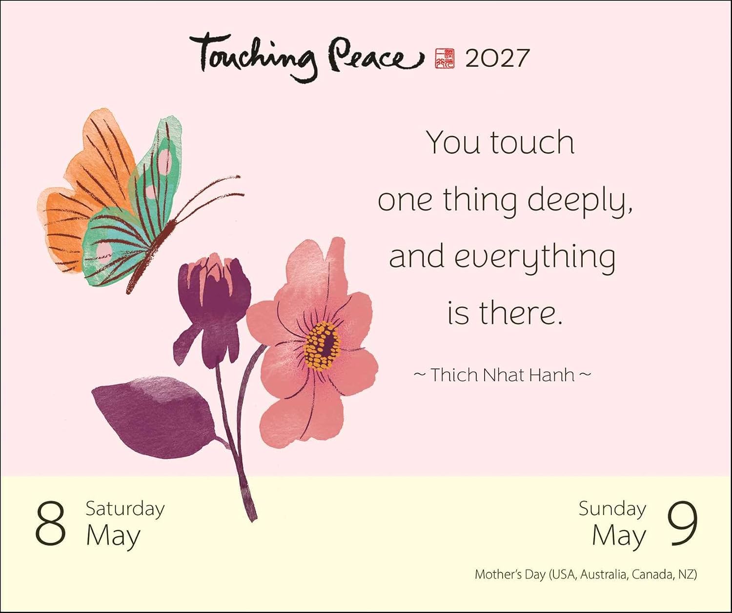 2027 Thich Nhat Hanh: Touching Peace - Daily Boxed Page-A-Day Calendar