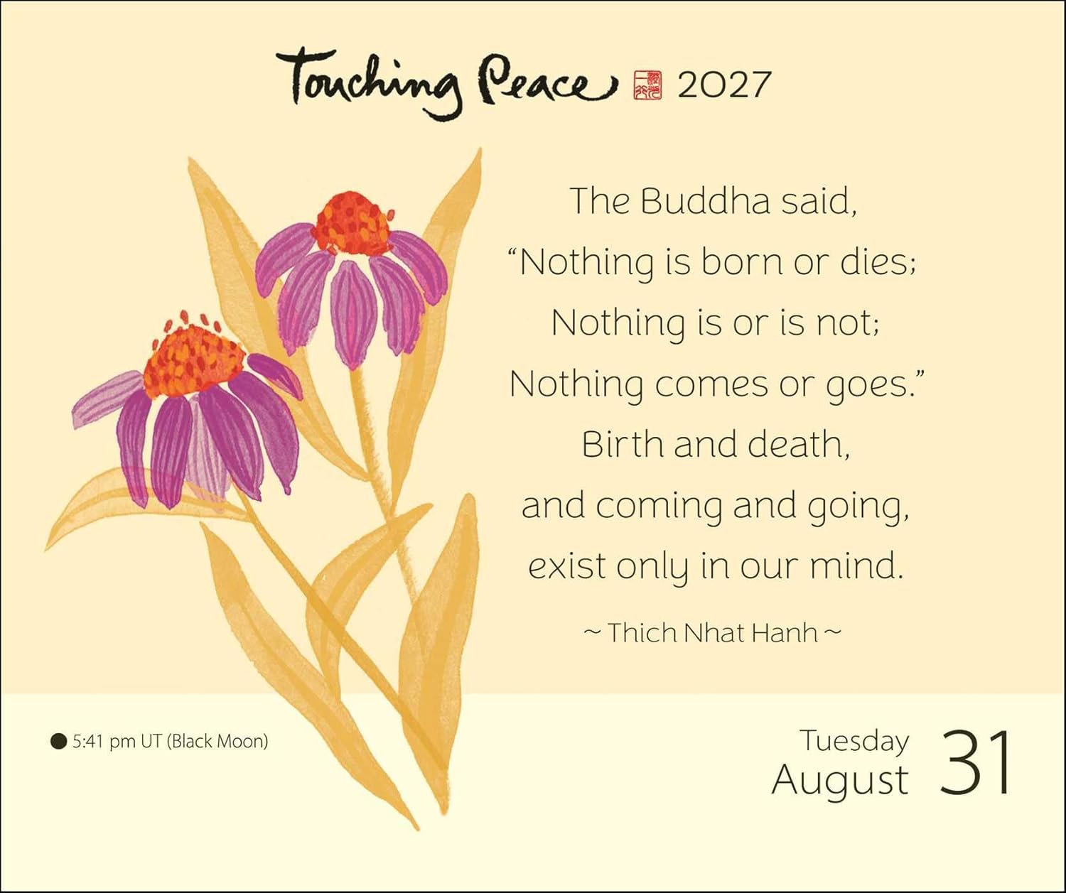 2027 Thich Nhat Hanh: Touching Peace - Daily Boxed Page-A-Day Calendar