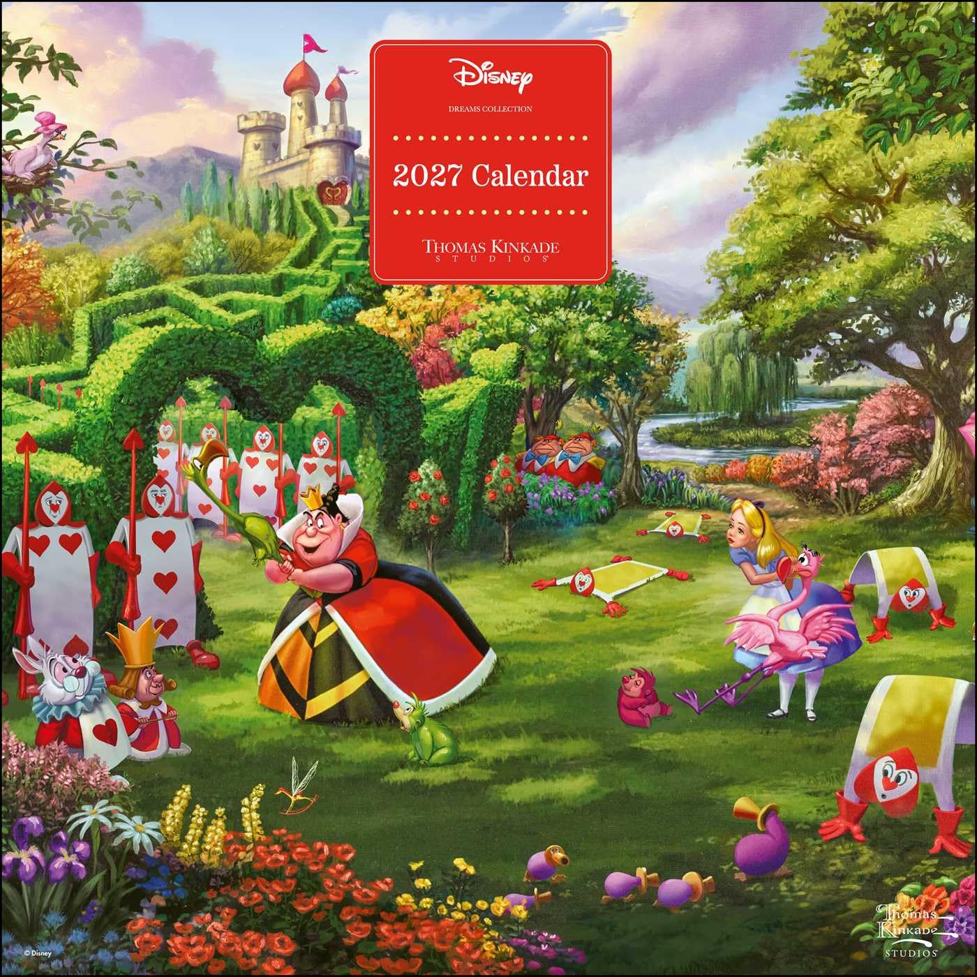 2027 Disney Dreams Collection: Kinkade - Square Wall Calendar