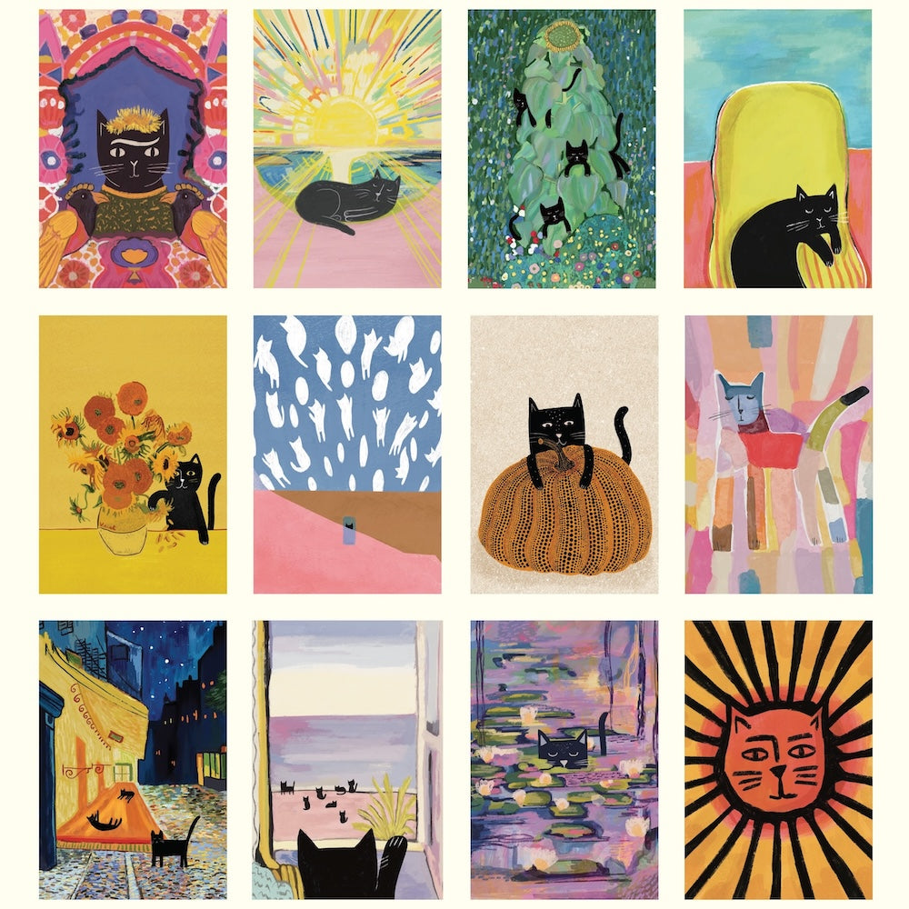 2027 Cat Artists Niaski - Deluxe Wall Calendar