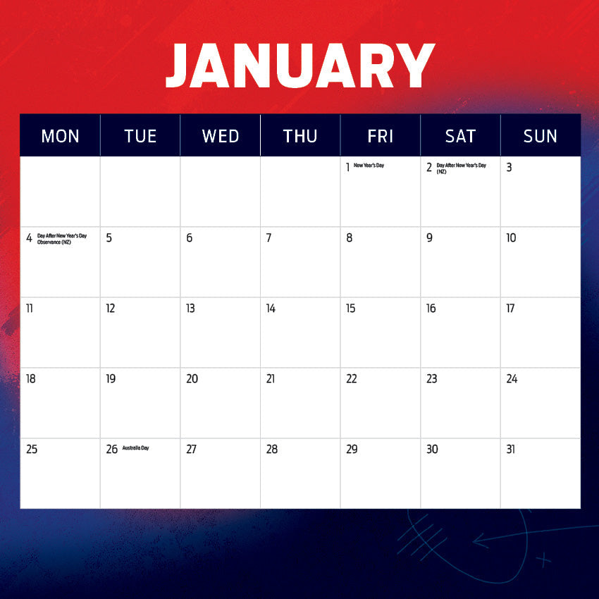 2027 AFL Melbourne Demons calendar image 2