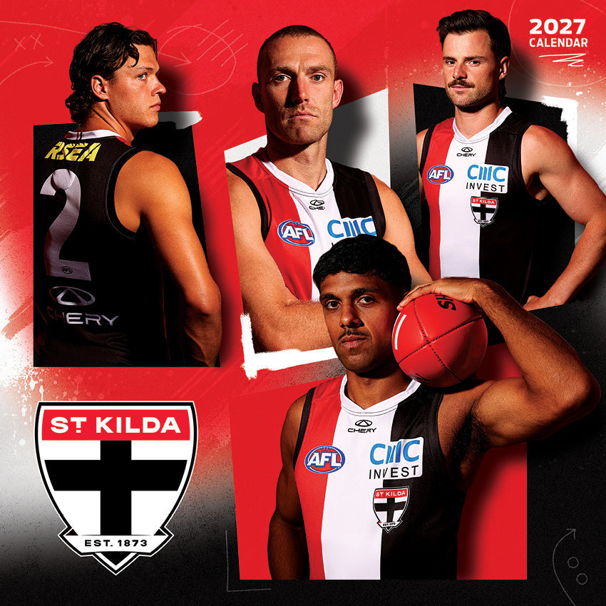 2027 AFL St Kilda Saints calendar image 1