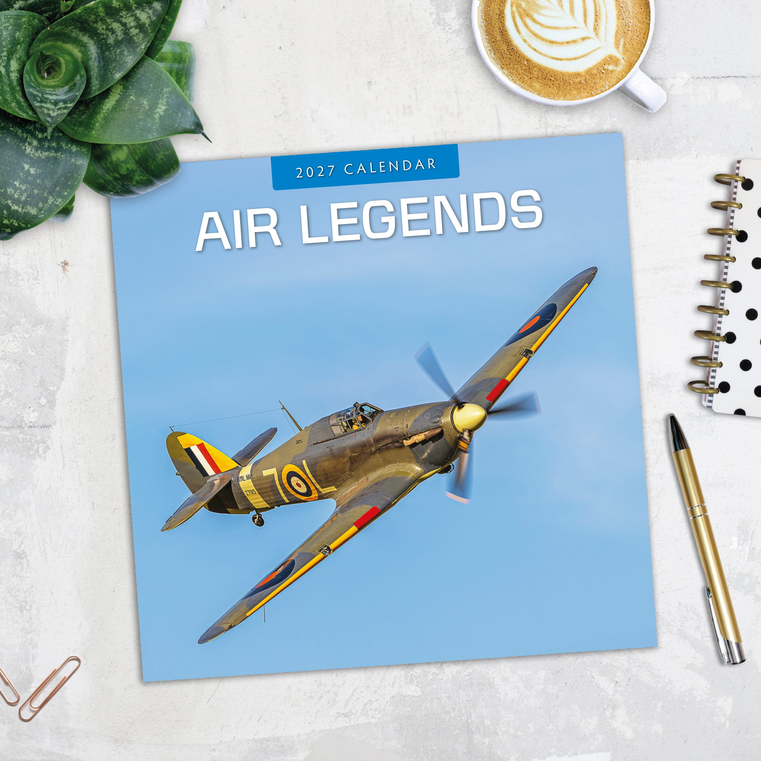 2027 Air Legends - Square Wall Calendar