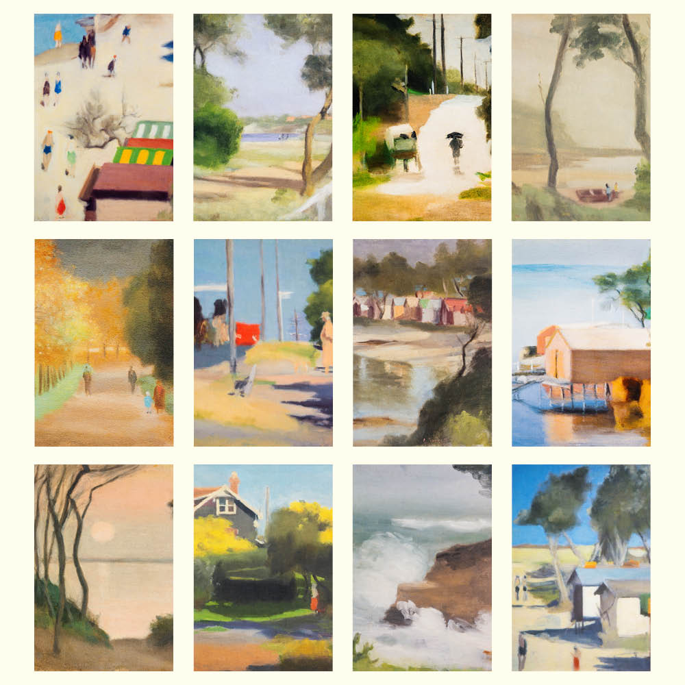2027 Clarice Beckett Australian Artist - Deluxe Wall Calendar