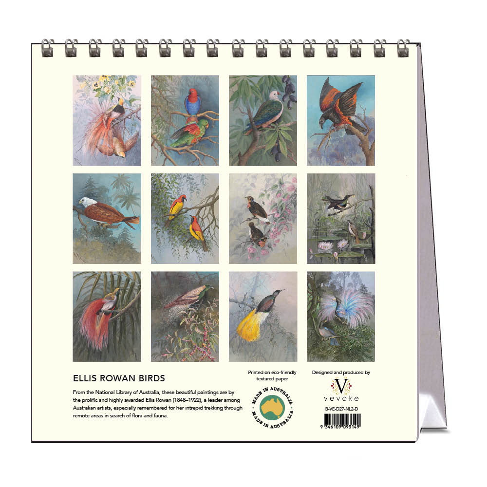 2027 Ellis Rowan Birds - Desk Easel Calendar