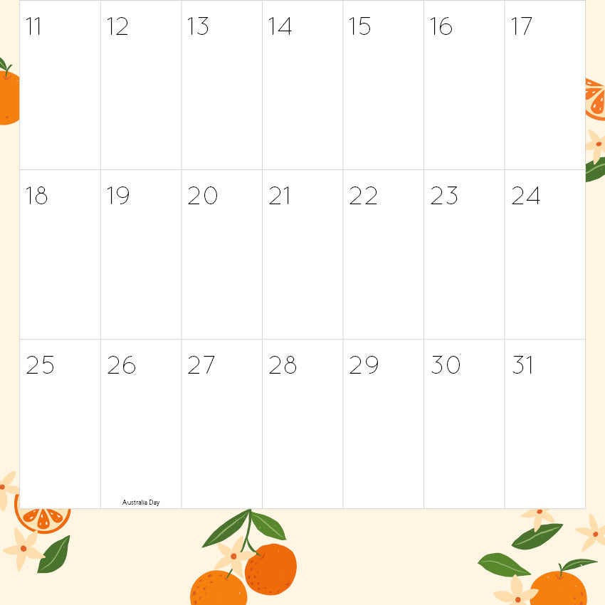 2027 Big Dates-Easy-To-See - Square Wall Calendar