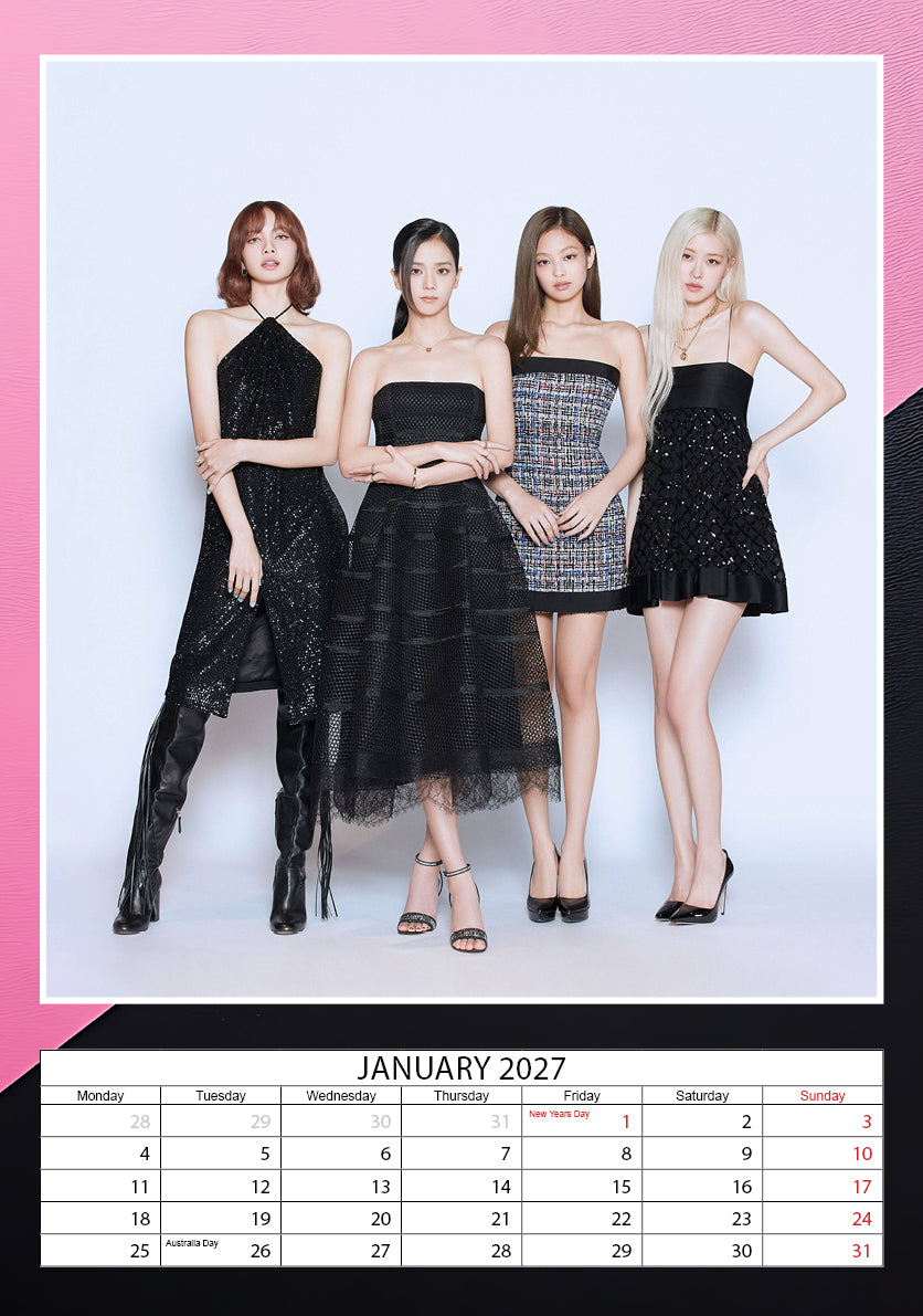 2027 Blackpink - A3 Wall Calendar
