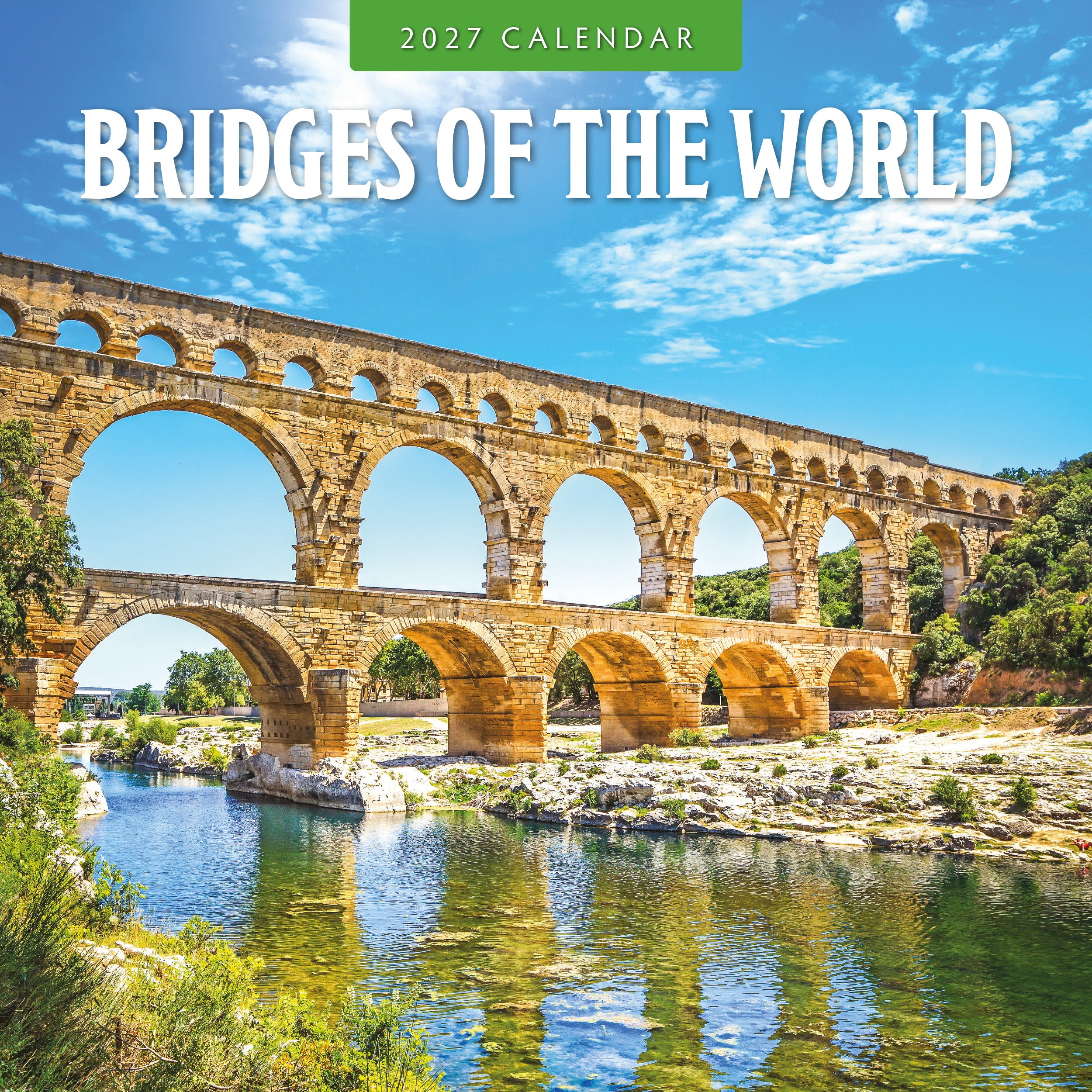 2027 Bridges of the World - Square Wall Calendar