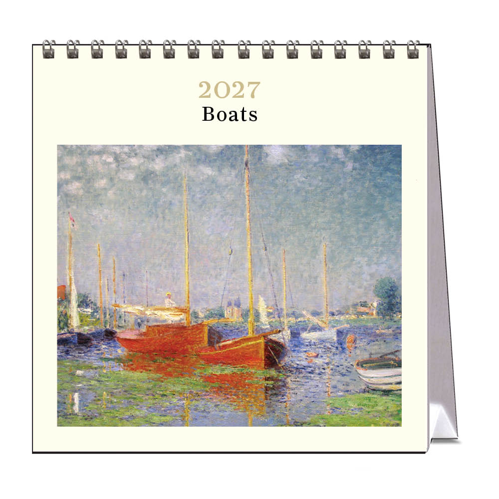 2027 Boats - Desk Easel Calendar