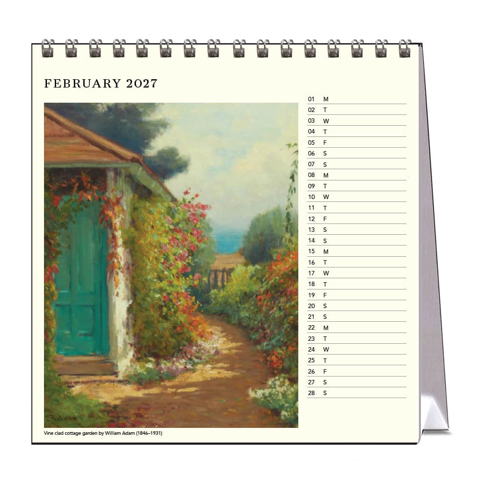 2027 Cottage Gardens - Desk Easel Calendar