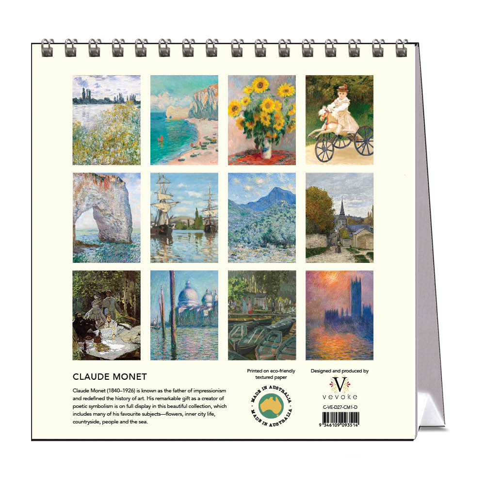 2027 Claude Monet - Desk Easel Calendar