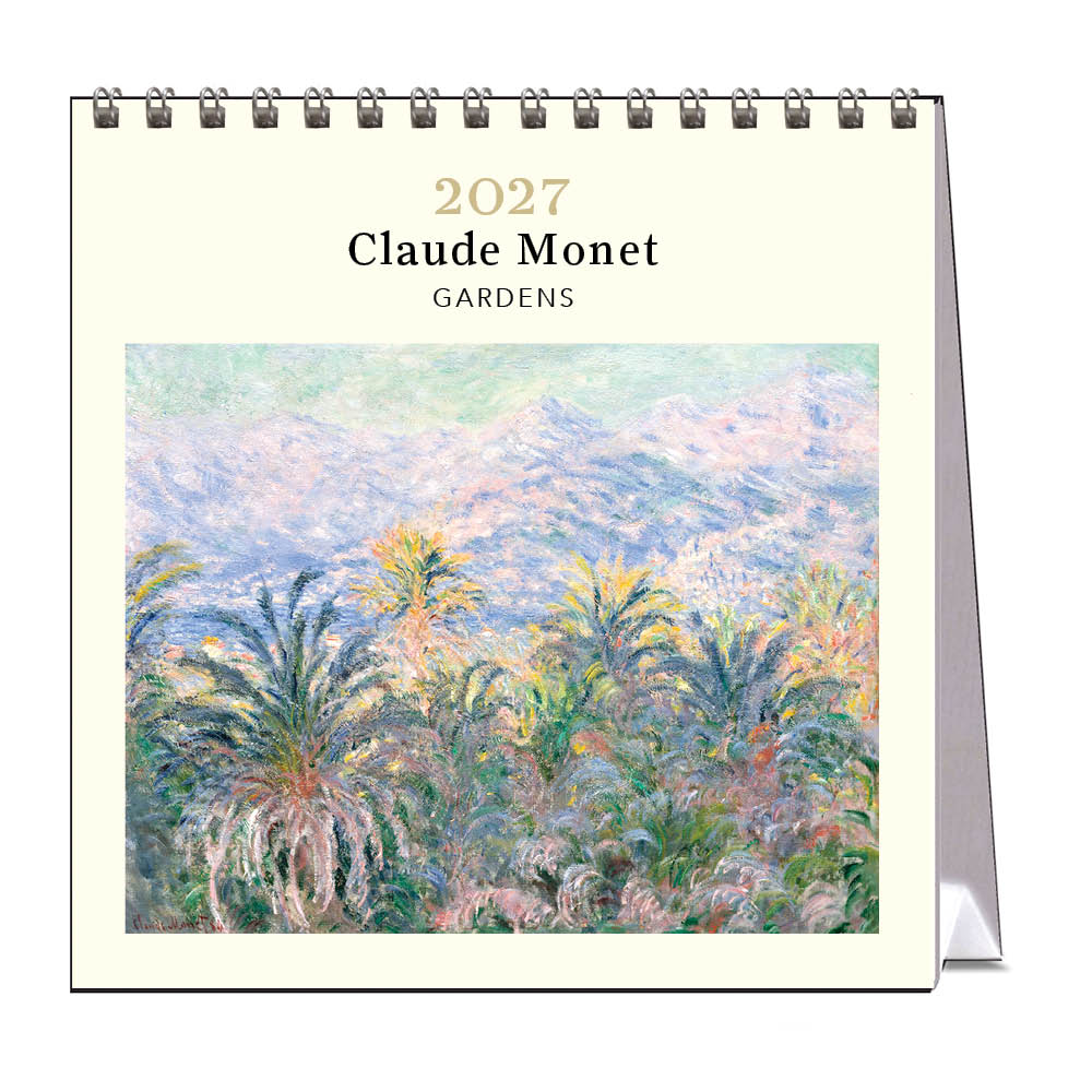 2027 Claude Monet Gardens - Desk Easel Calendar