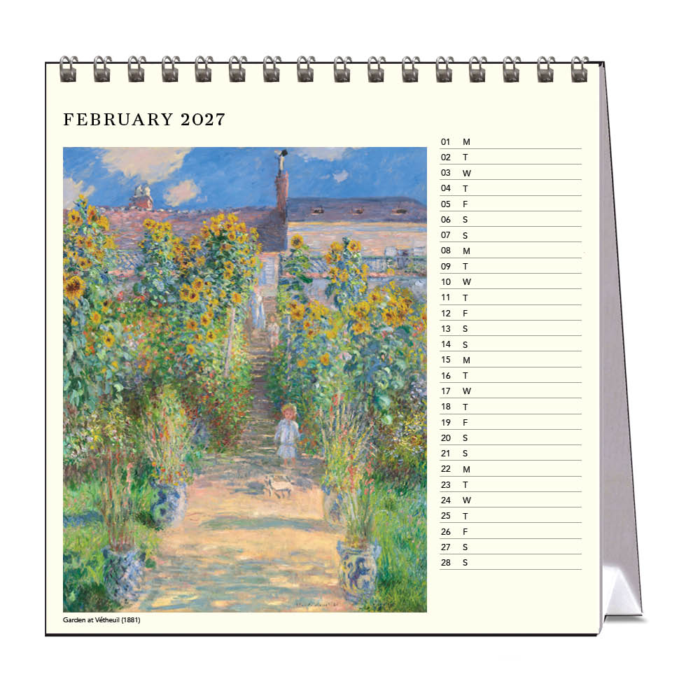 2027 Claude Monet People and Places - Desk Easel Calendar