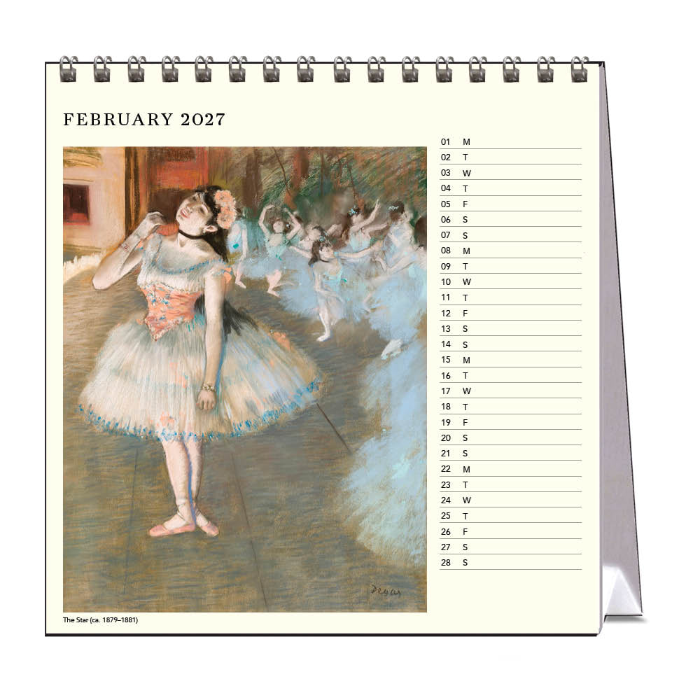 2027 Degas Dancers - Desk Easel Calendar