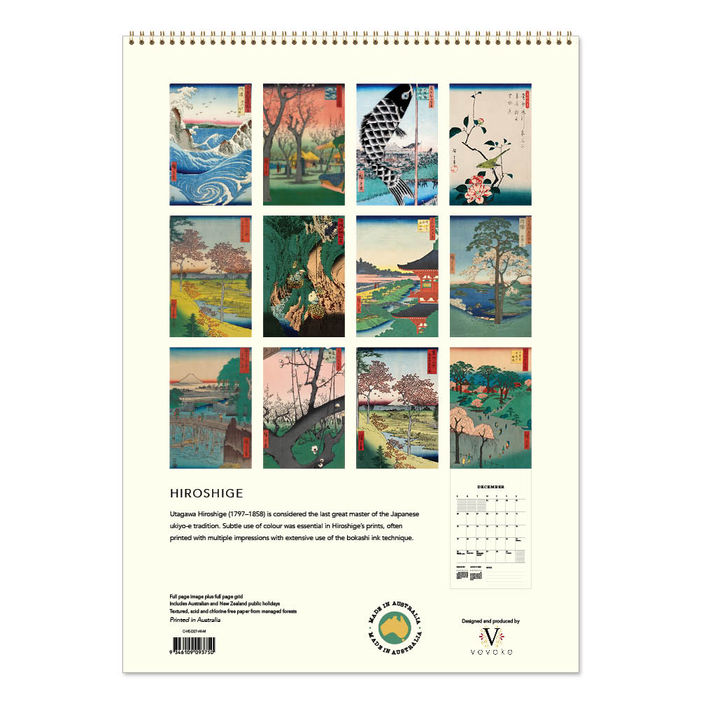 2027 Hiroshige - Deluxe Wall Calendar