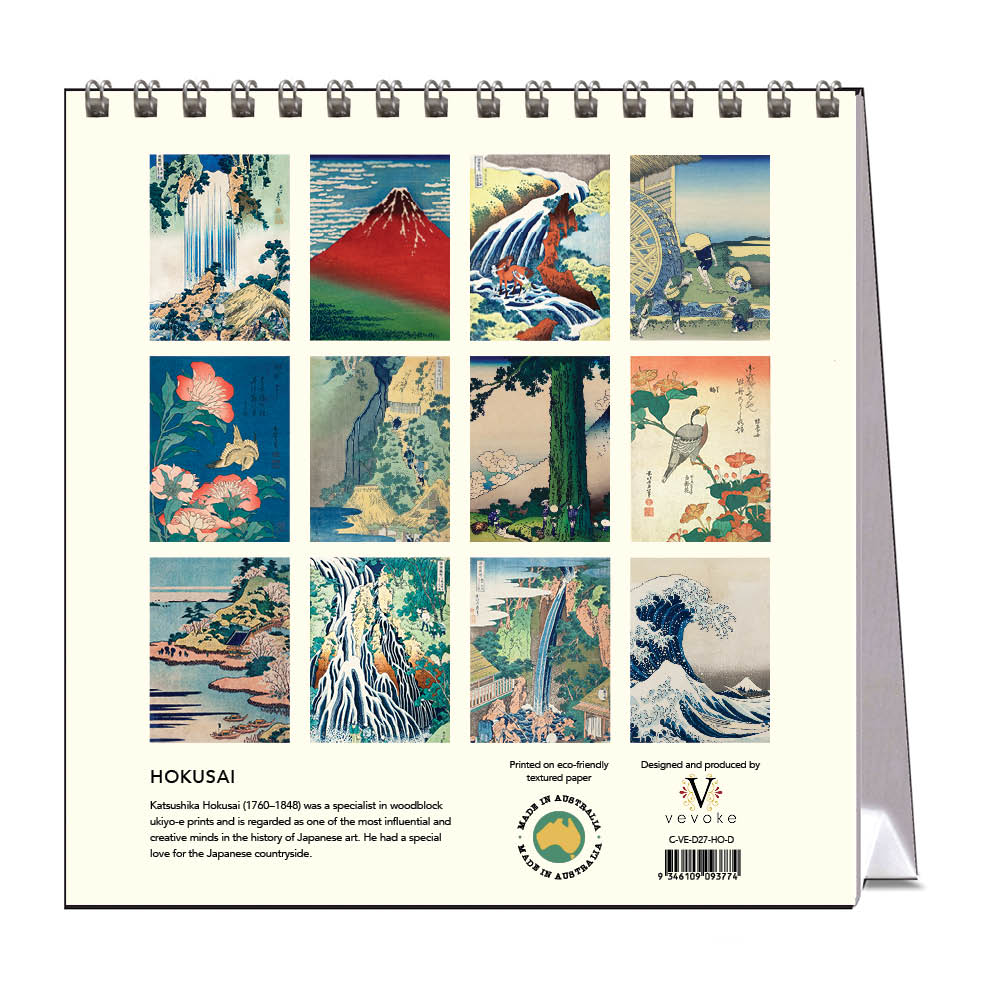 2027 Hokusai - Desk Easel Calendar
