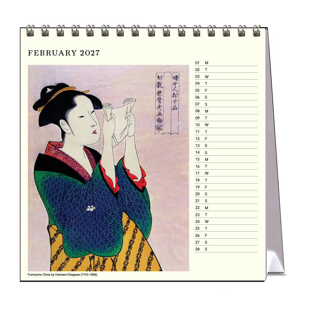 2027 Japanese Woodblock - Desk Easel Calendar