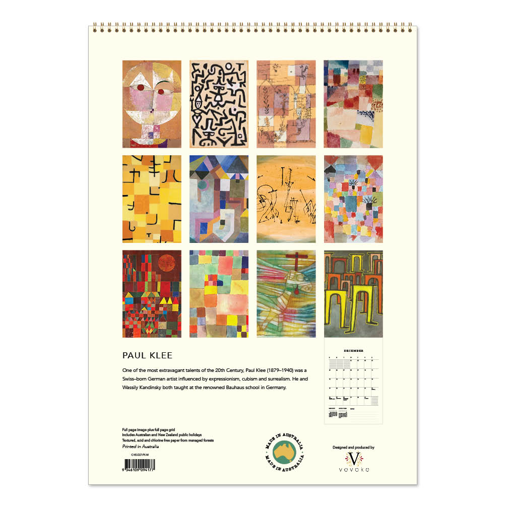 2027 Paul Klee - Deluxe Wall Calendar