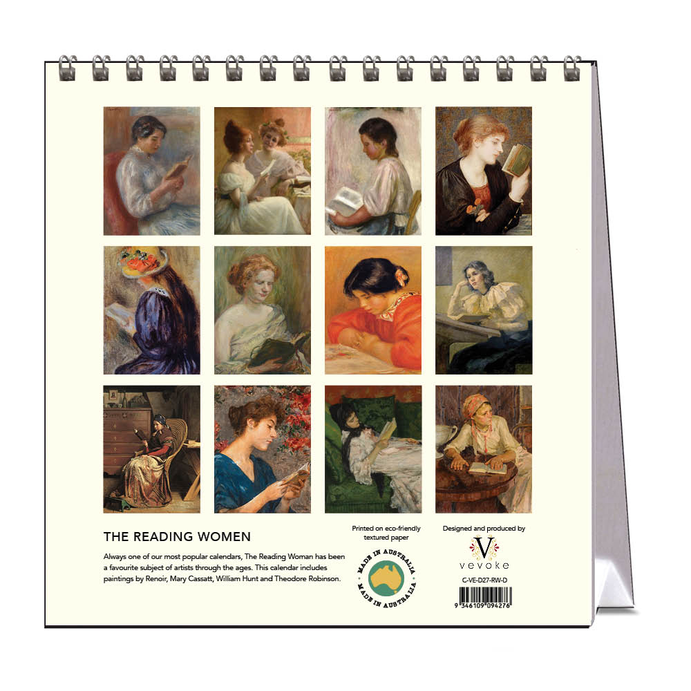 2027 The Reading Woman - Desk Easel Calendar