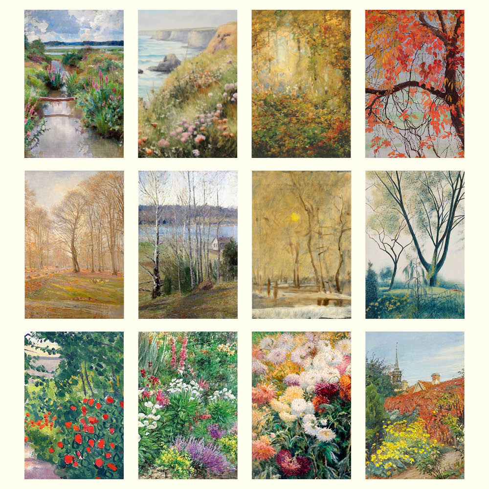 2027 The Four Seasons Gardens - Deluxe Wall Calendar