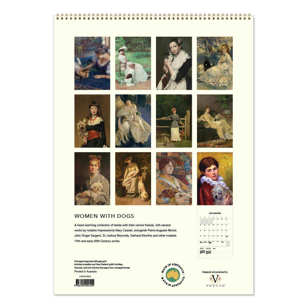 2027 Women with Dogs - Deluxe Wall Calendar