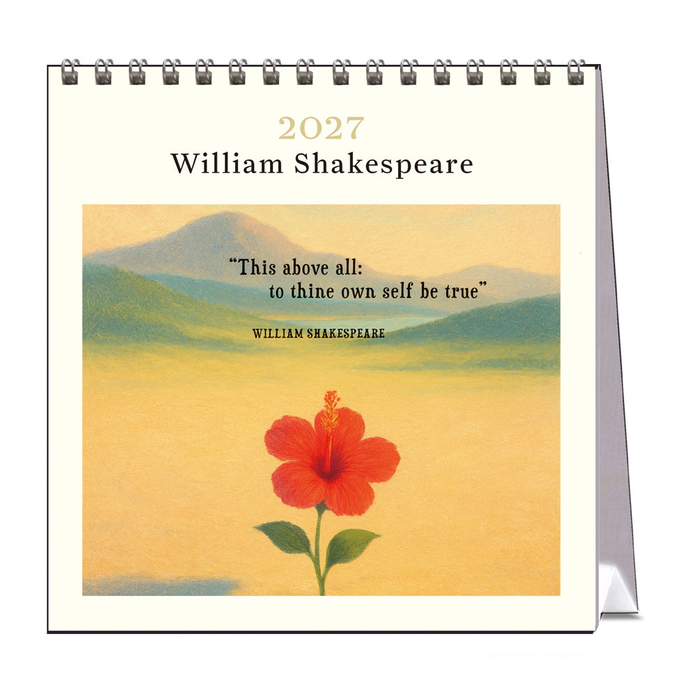 2027 William Shakespeare - Desk Easel Calendar