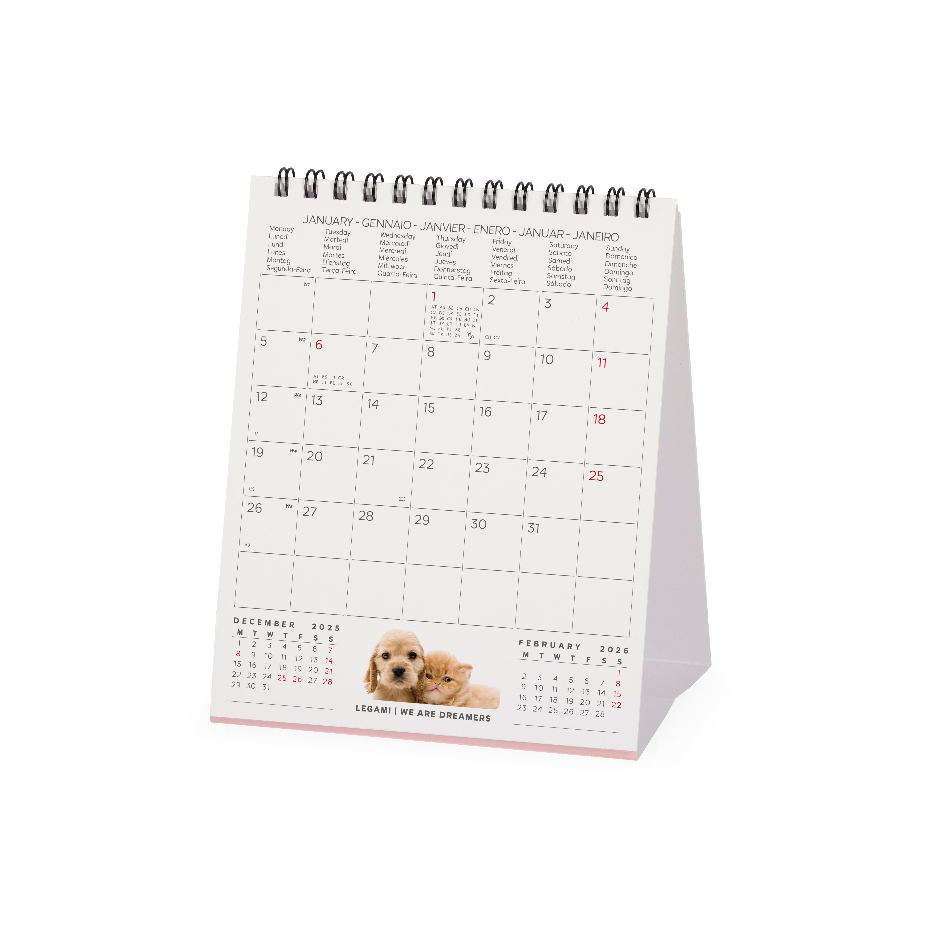 2026 Best Friends - Desk Easel Calendar
