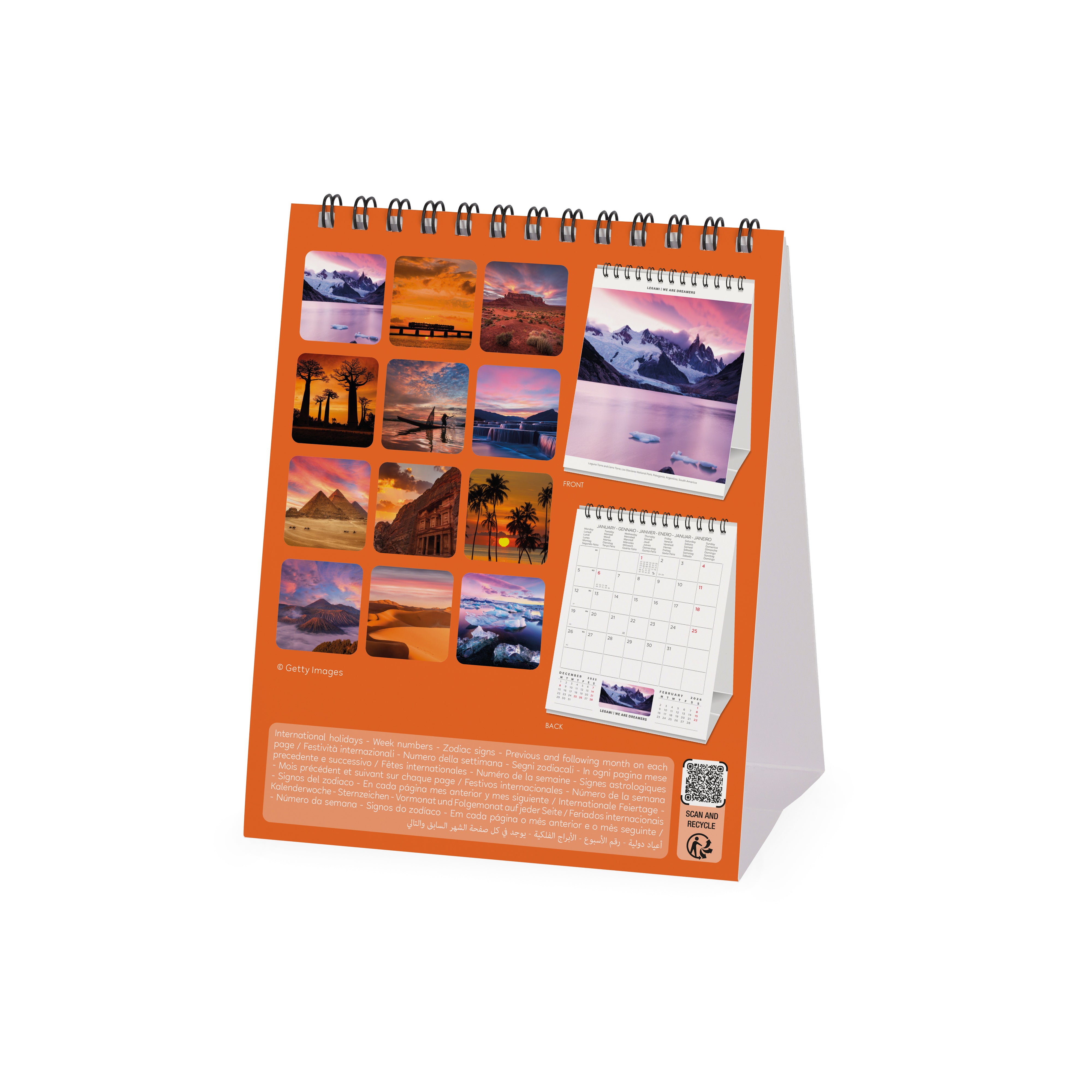 2026 Sunsets - Desk Easel Calendar