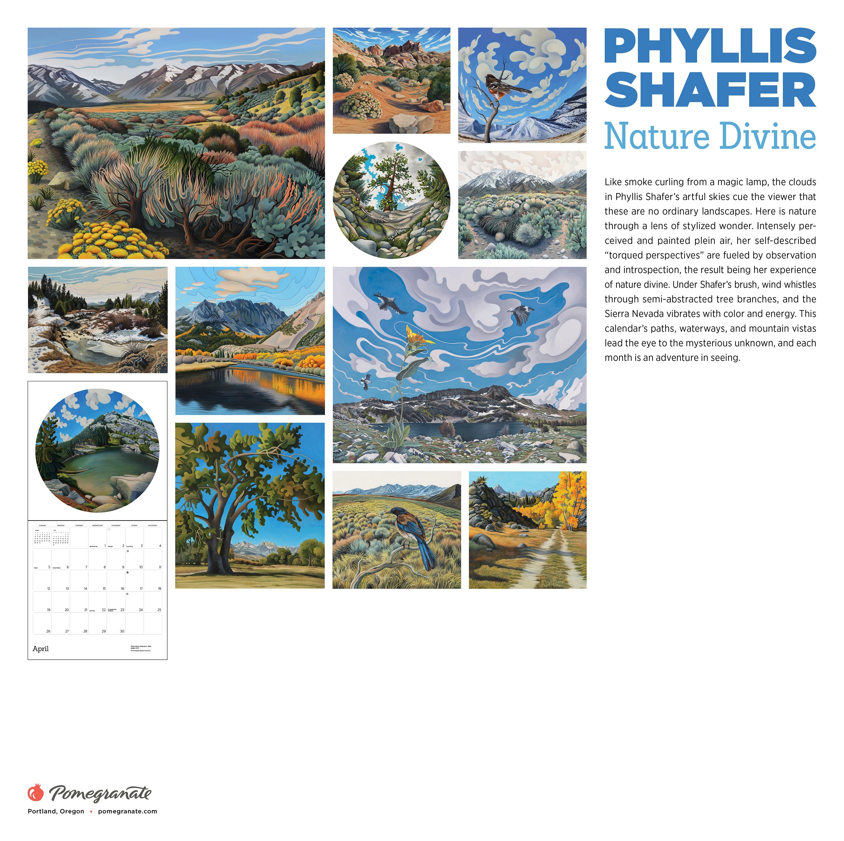 2026 Phyllis Shafer: Nature Divine - Square Wall Calendar