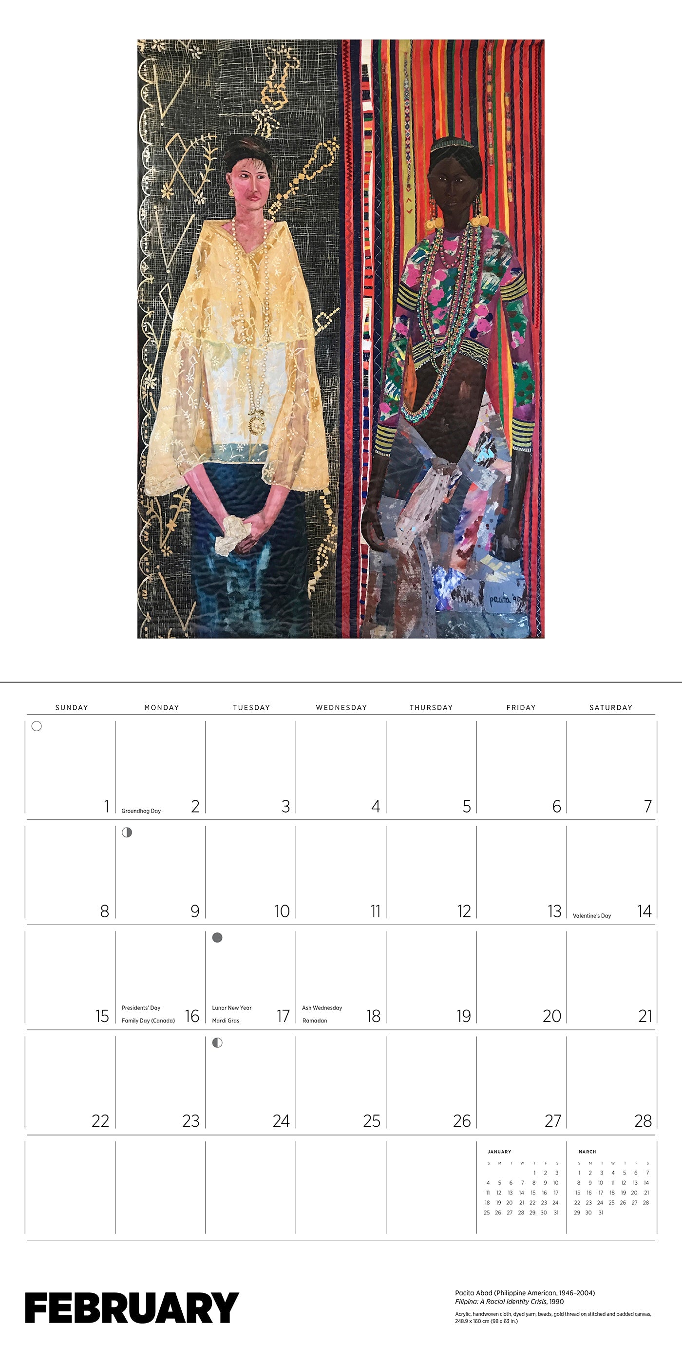 2026 Pacita Abad - Square Wall Calendar