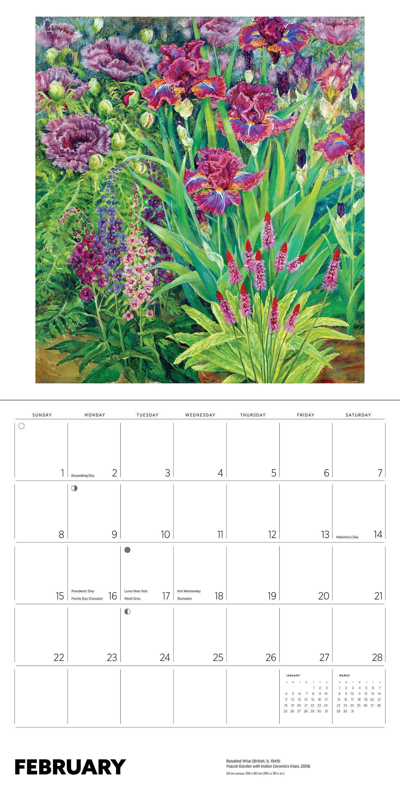 2026 Rosalind Wise - Square Wall Calendar