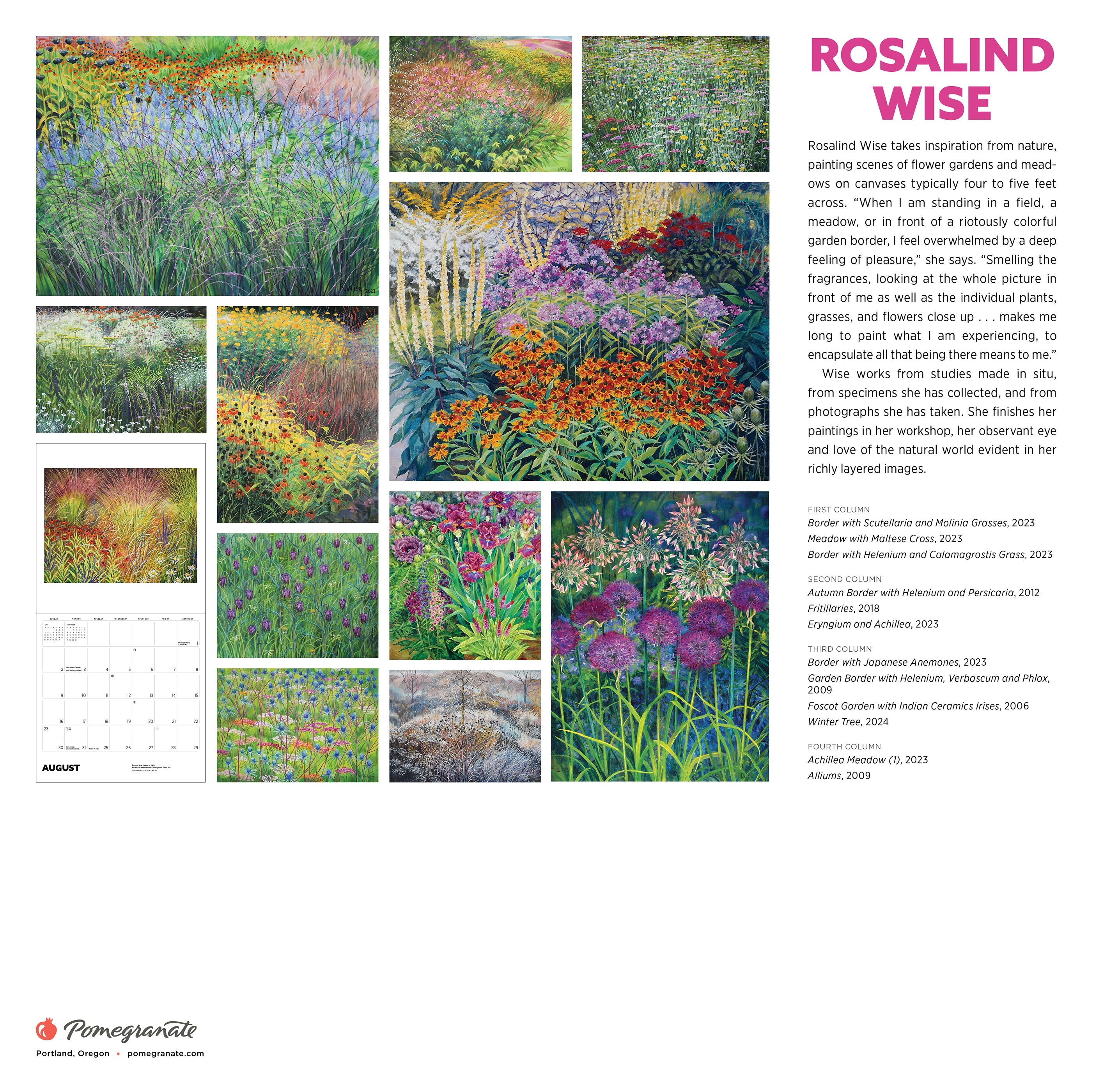 2026 Rosalind Wise - Square Wall Calendar