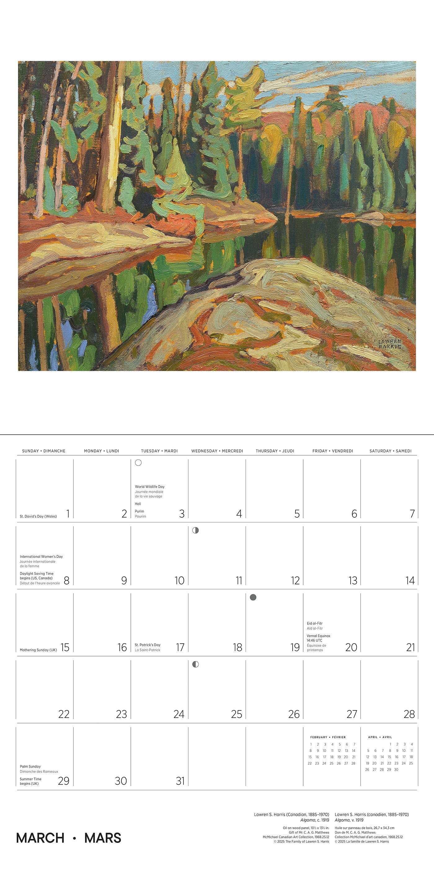 2026 Lawren S. Harris - Square Wall Calendar