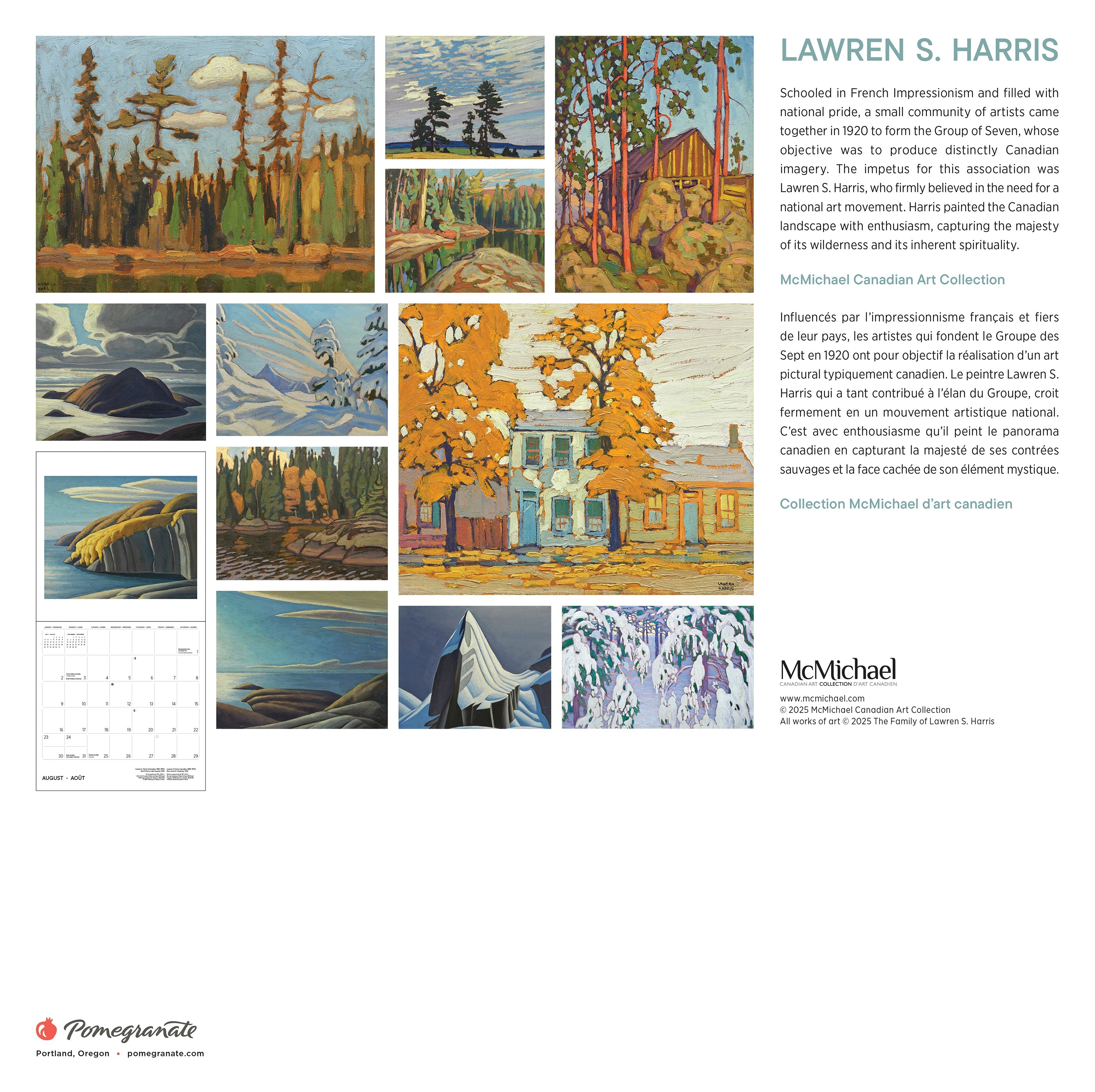 2026 Lawren S. Harris - Square Wall Calendar